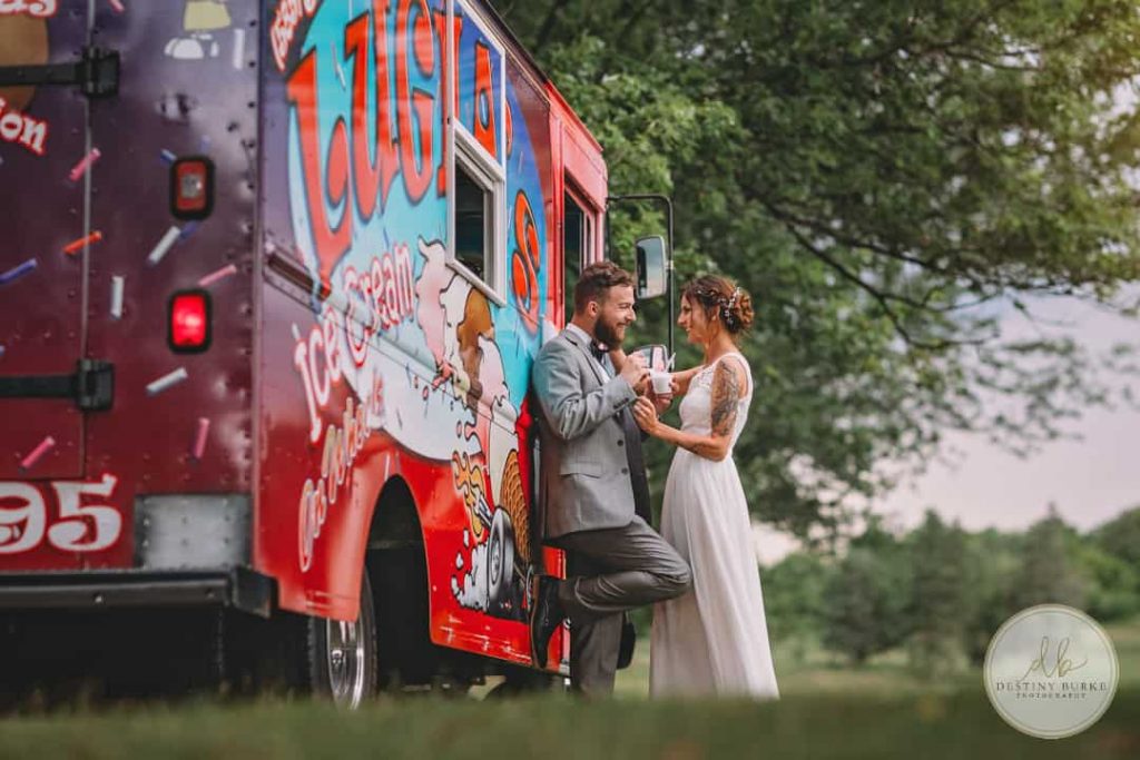 LeRoy Country Club Ice Cream Truck Wedding NY Luigis
