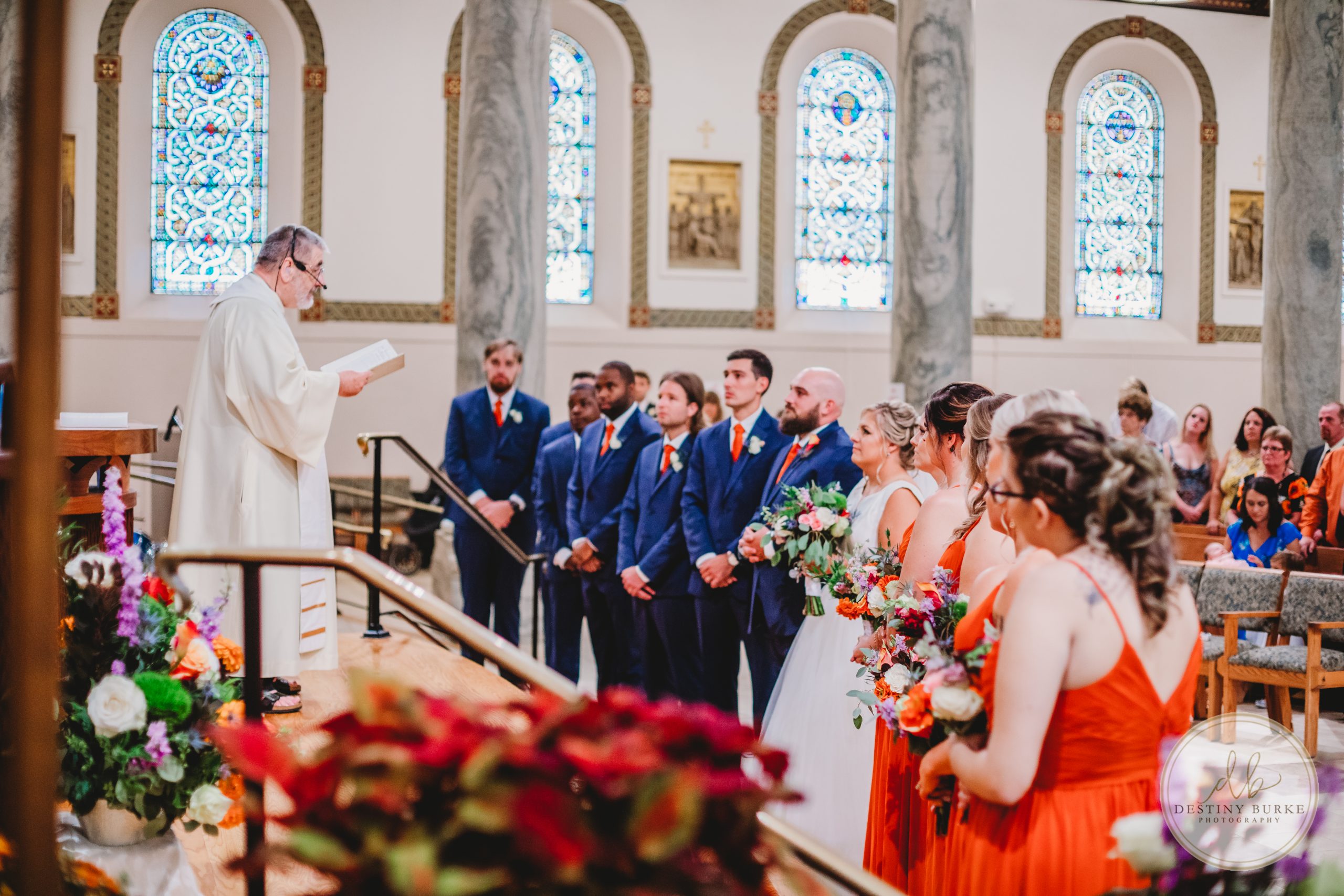 St Monica, Church, Rochester, upstate, ny, roc, wedding, kiss, bride, groom