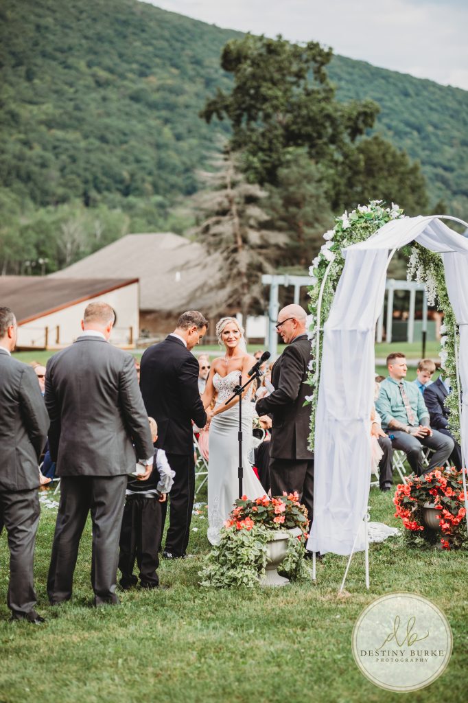 Bride and Groom's wedding day photographer in Canandaigua, NY at Bristol Mountain near Rochester, NY.