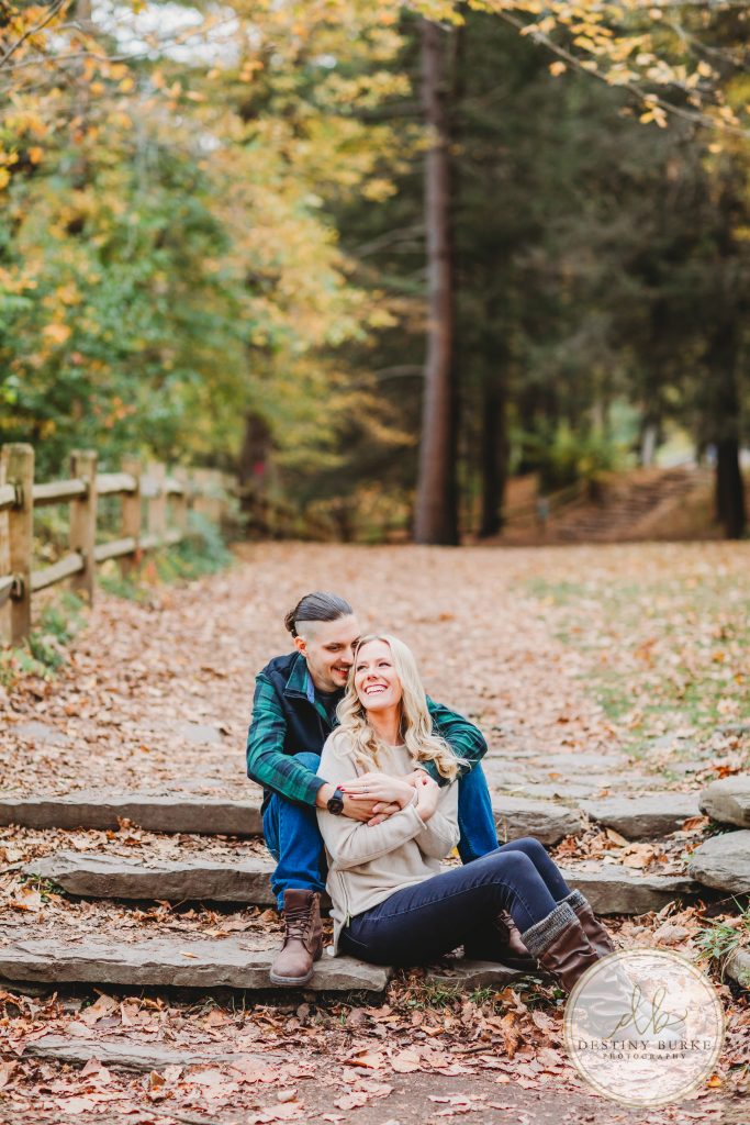 Engagement proposal photography session at Letchworth State Park in Castile, NY near Rochester