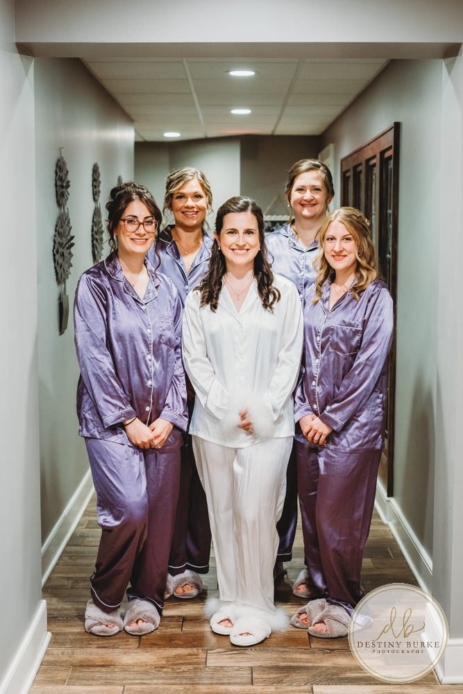 Couple's wedding day portraits from the best wedding photographer near Rochester, Brockport, NY Golf Course Venue Deerfield Country Club, purple themed marriage.