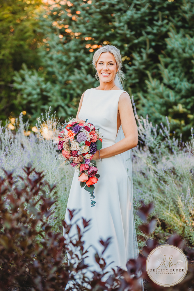 Couple's wedding day portraits from the best wedding photographer near Rochester, Brockport, NY Golf Course Venue Deerfield Country Club, fall themed marriage.