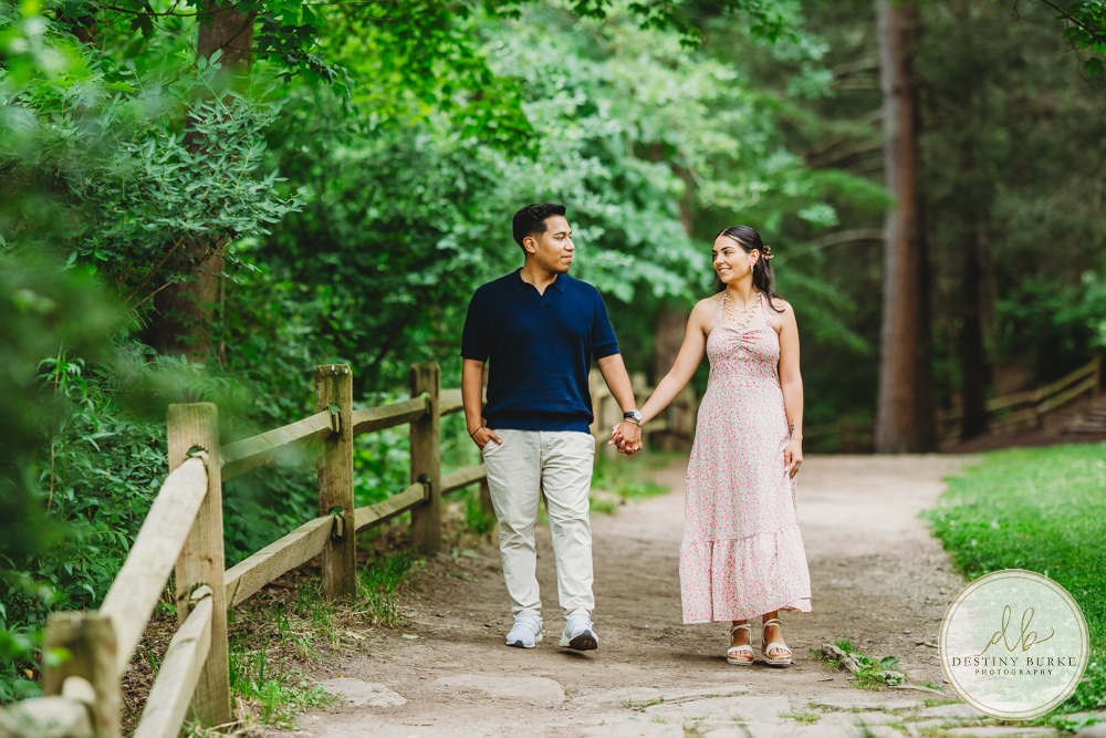 Rochester NY proposal photographer capturing sunrise engagement at Letchworth