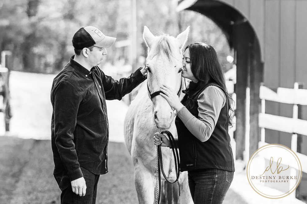 Best Nunda Horse Ranch Engagement Session | Engagement Photographer Nunda NY Near Rochester