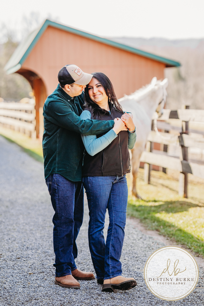 Best Nunda Horse Ranch Engagement Session | Engagement Photographer Nunda NY Near Rochester