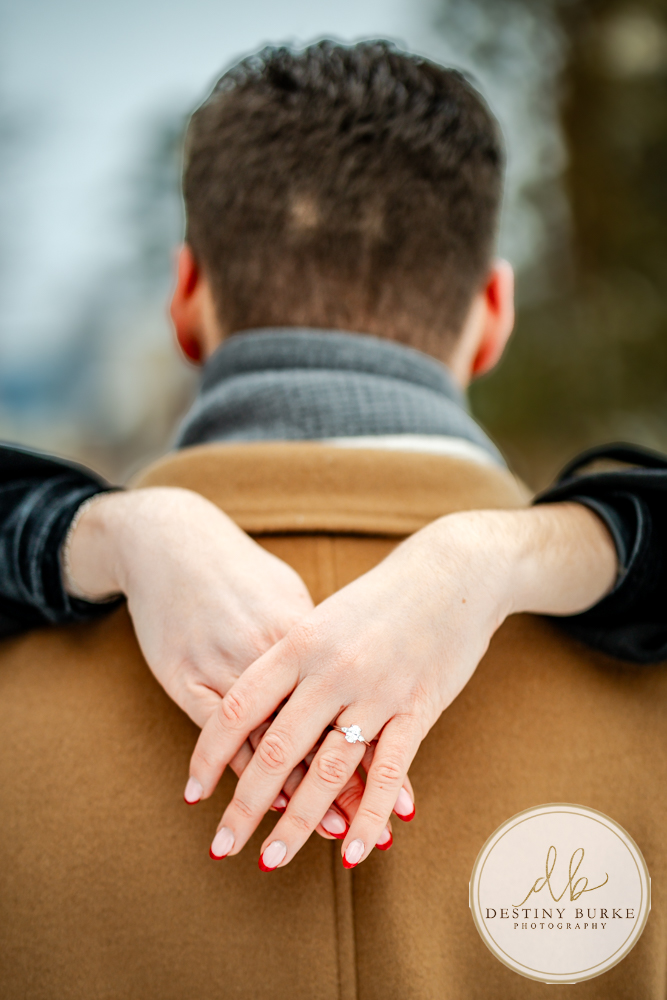 Emotional reaction during surprise proposal at George Eastman Museum in Rochester NY
