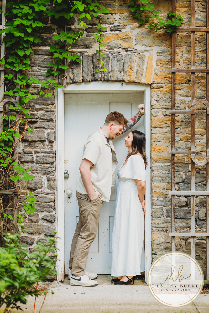 best engagement photographer near rochester ny, This is at Sunken Gardens in Highland Park