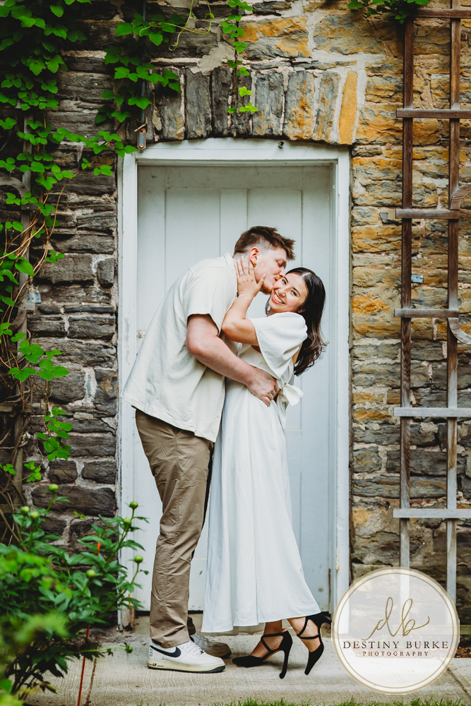 best engagement photographer near rochester ny, This is at Sunken Gardens in Highland Park