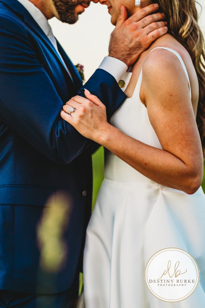 Golden hour wedding portraits