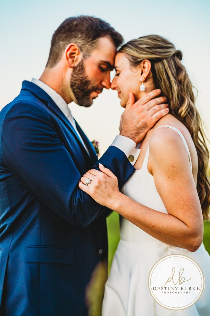 Golden hour wedding portraits