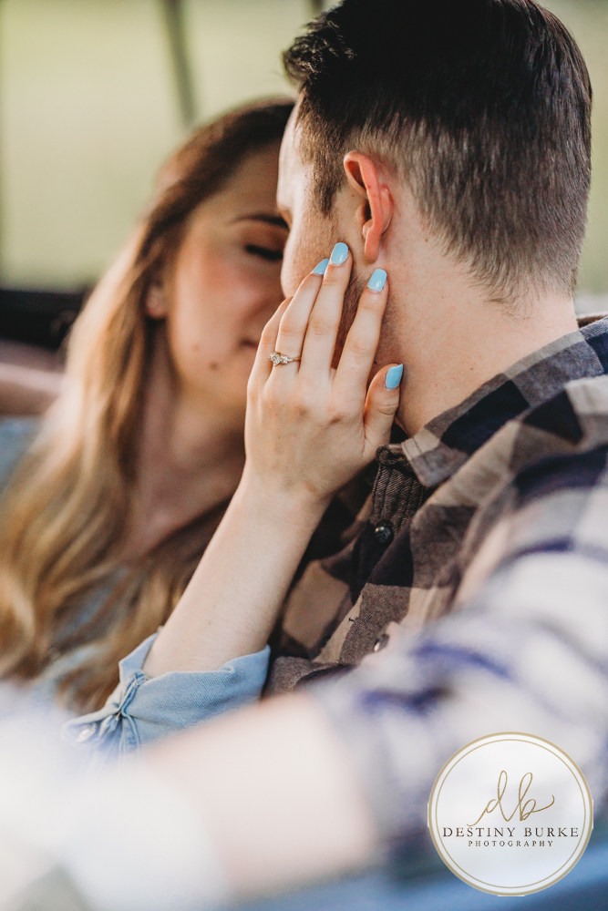 best engagement photographer near rochester ny using old truck